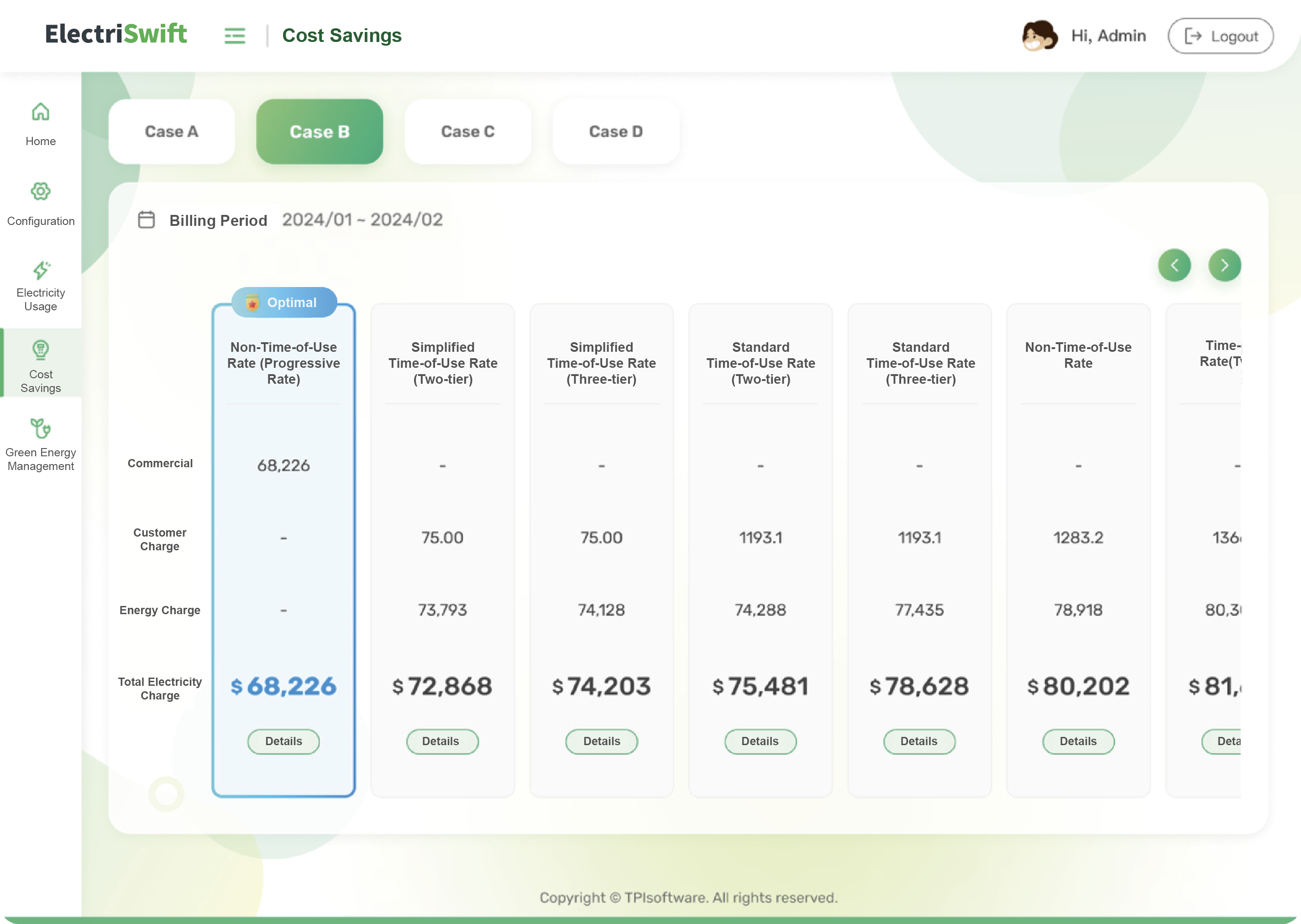 Automatic Cost Savings Calculation