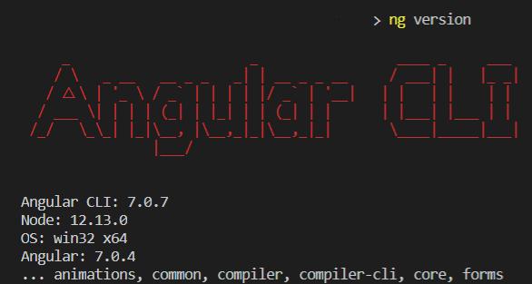 angular cli version